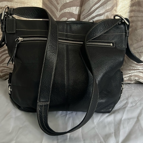 Handbags - Coach medium black pebbled leather Crossbody
